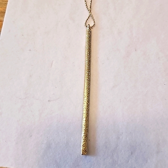 The Limited Gold Tone Vertical Bar Necklace - Picture 3 of 7